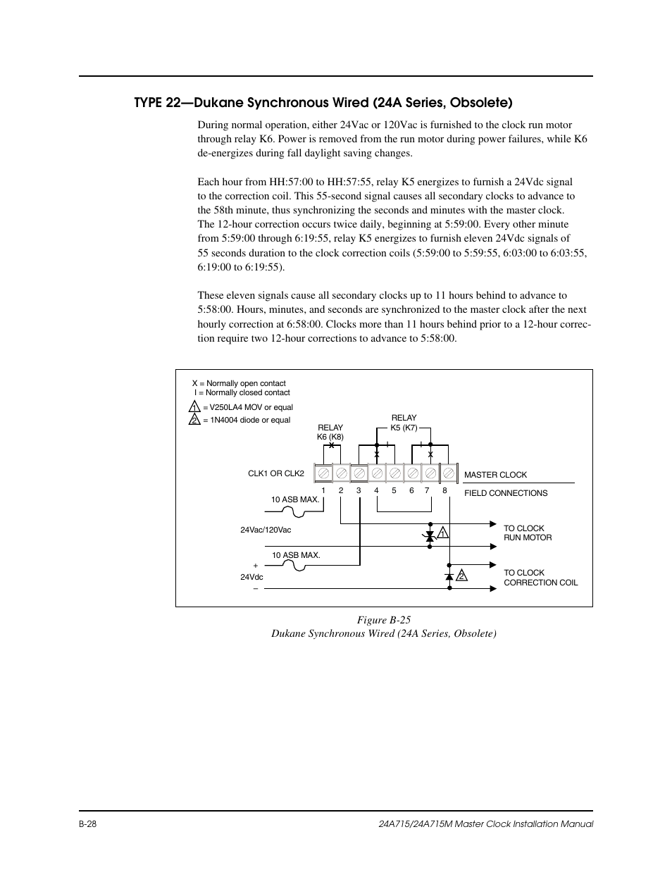 B-28, B-25 | Lathem Dukane 24A715 User Manual | Page 70 / 86