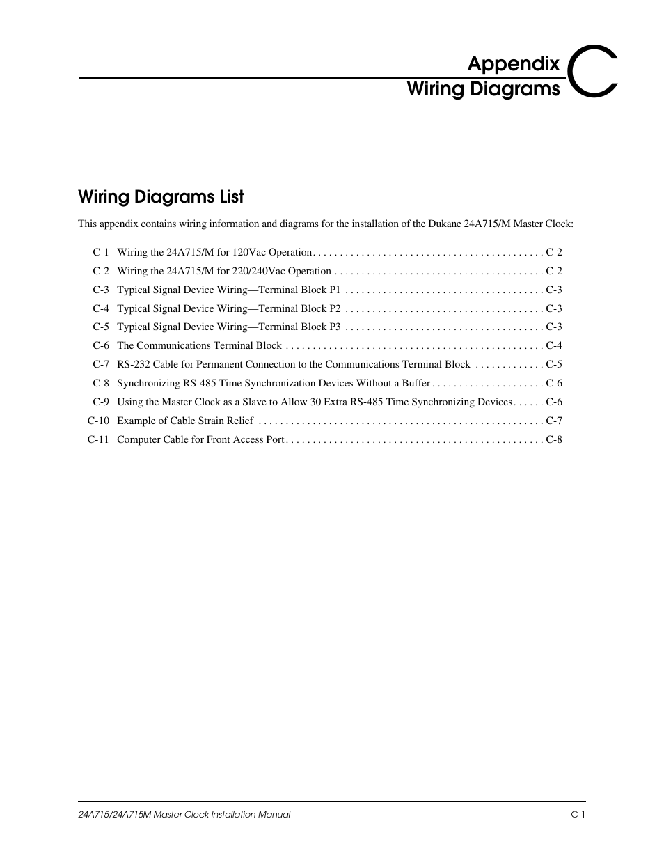 Appendix wiring diagrams | Lathem Dukane 24A715 User Manual | Page 75 / 86