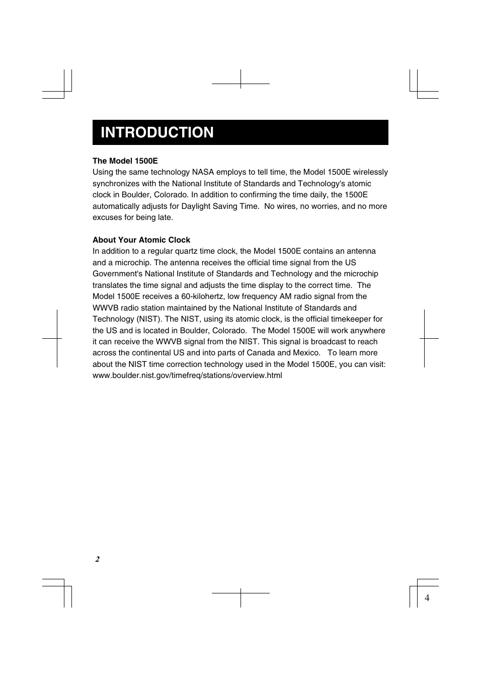 Introduction | Lathem 1500E User Manual | Page 4 / 36