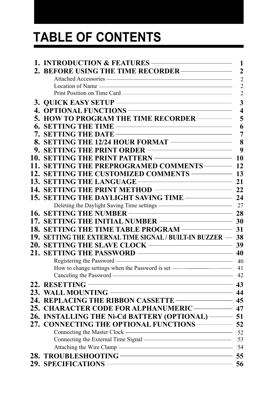 Lathem 5000E Plus User Manual | Page 5 / 62