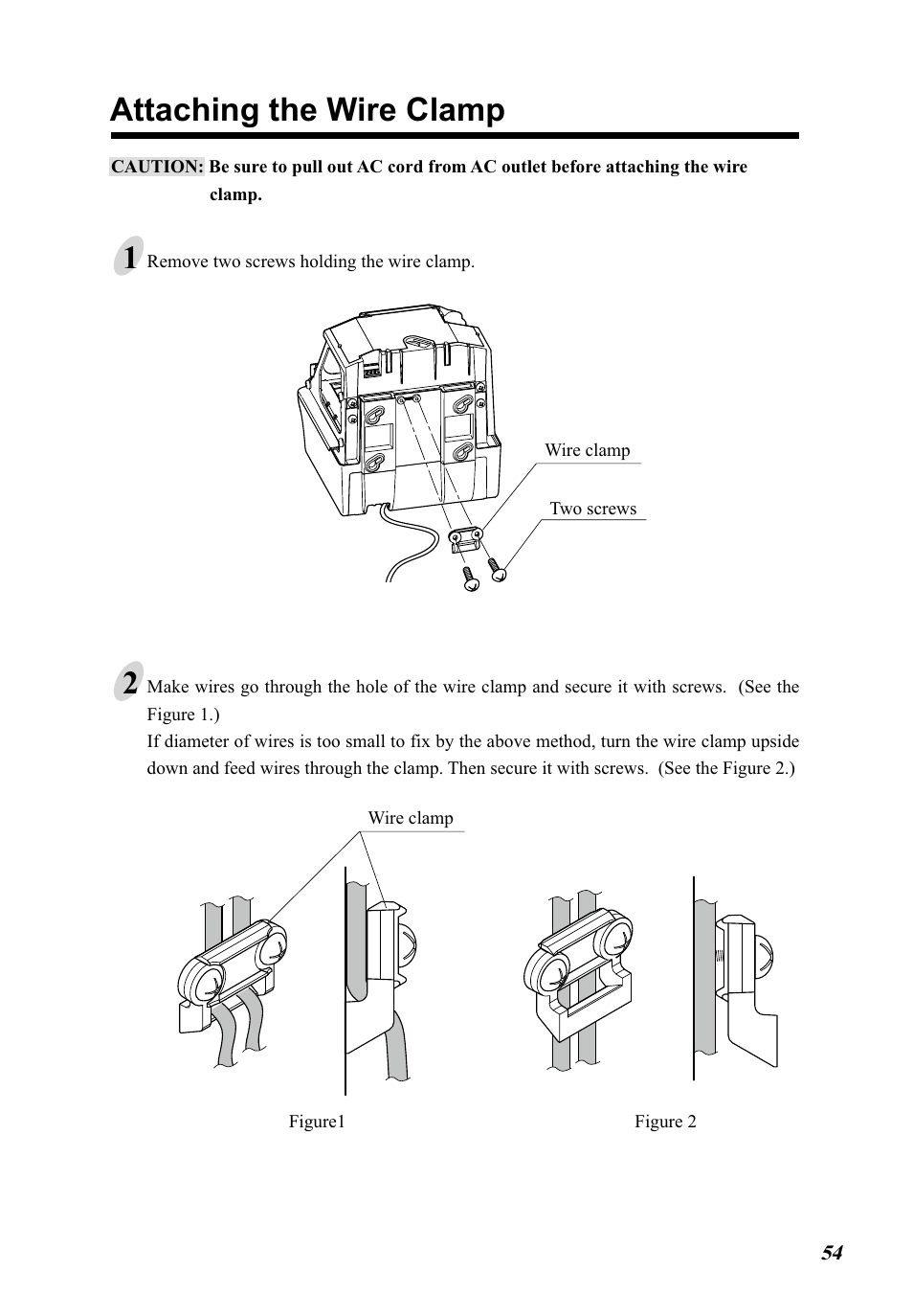 Attaching the wire clamp | Lathem 5000E Plus User Manual | Page 59 / 62