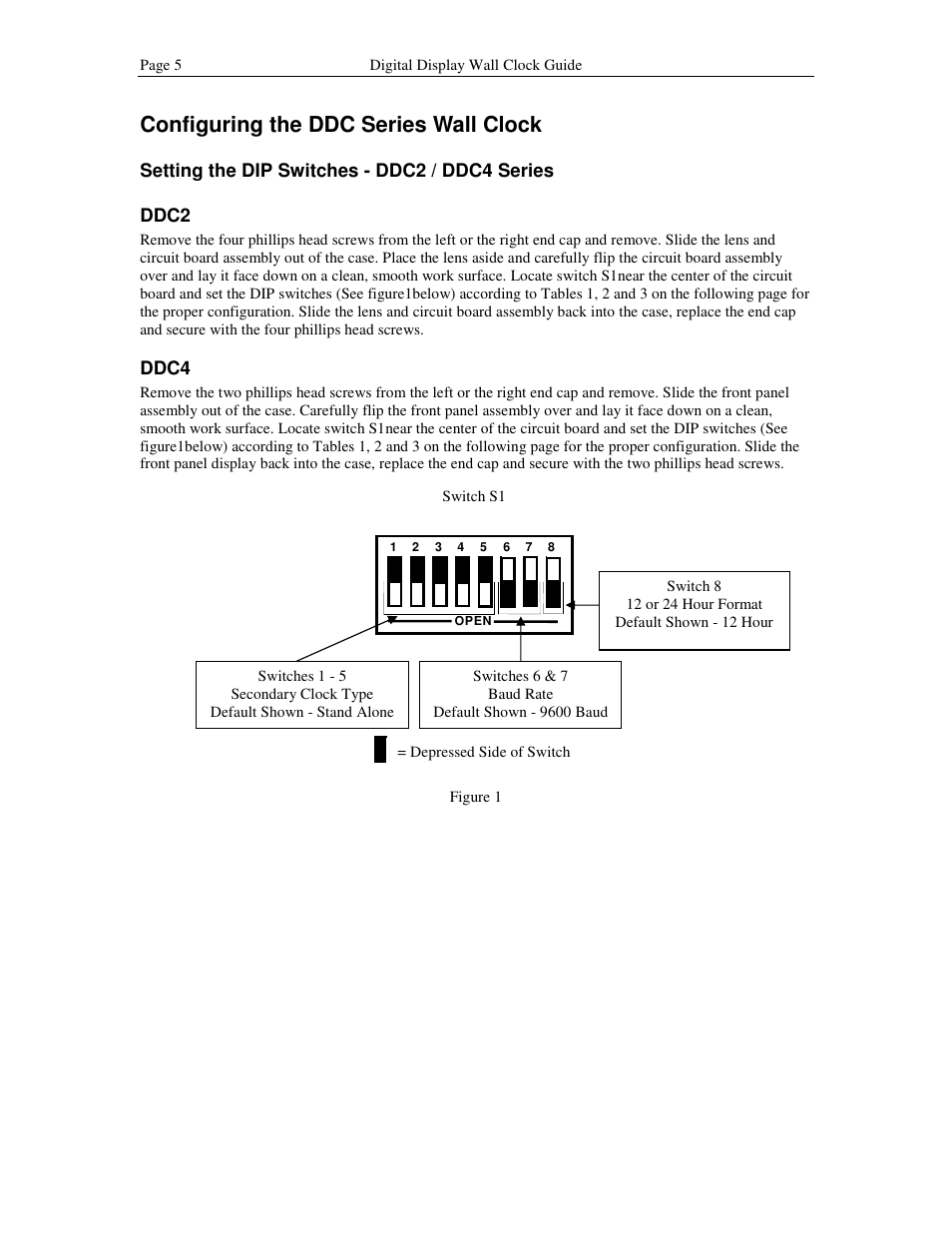 Configuring the ddc series wall clock | Lathem DDC2 User Manual | Page 11 / 63