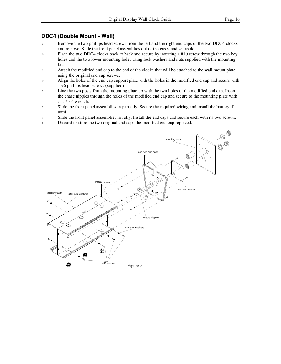 Ddc4 (double mount - wall) | Lathem DDC2 User Manual | Page 22 / 63