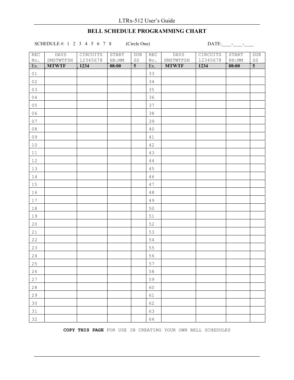 Lathem LTR8-512 User Manual | Page 21 / 23