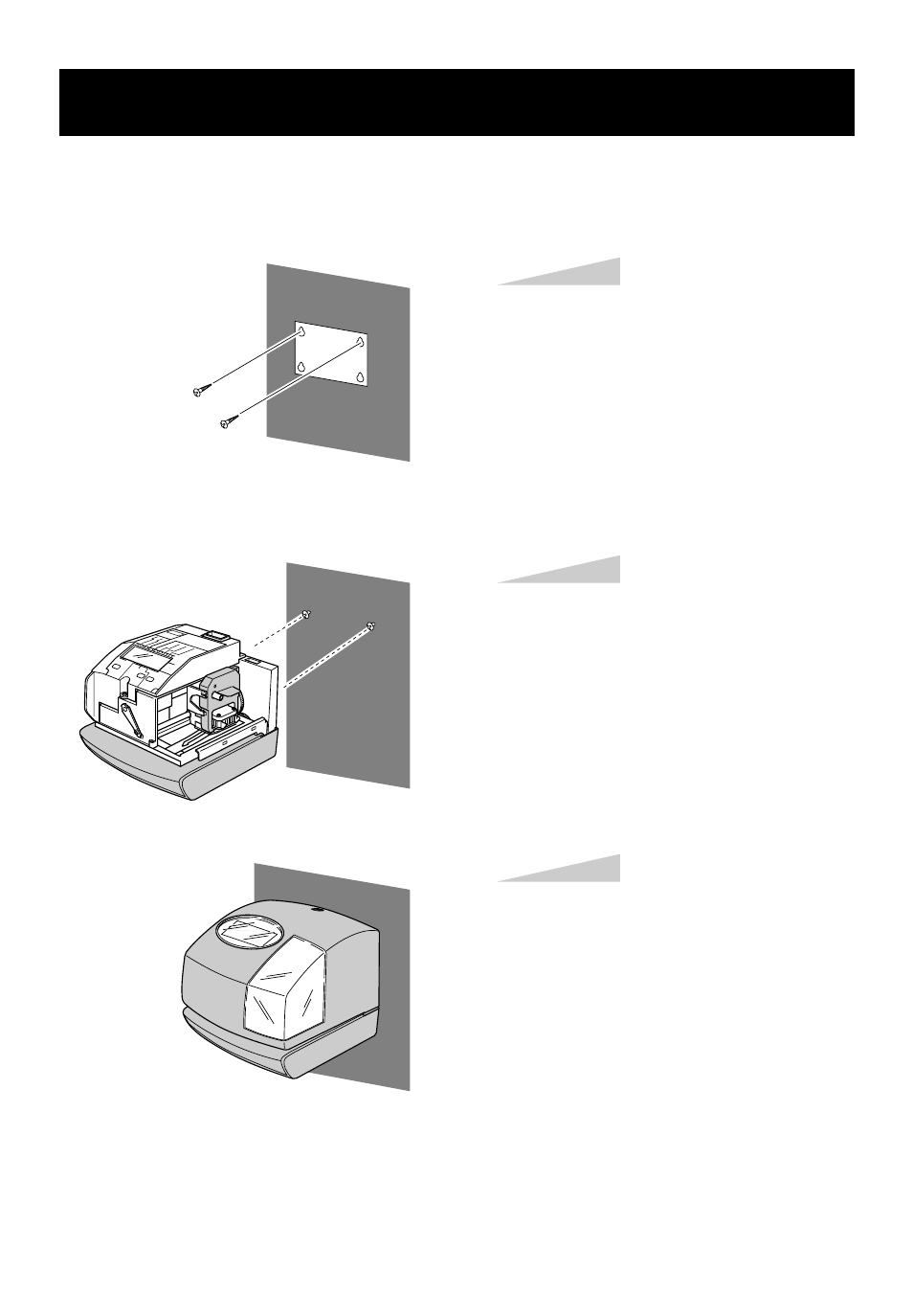 3wall mounting | Lathem 1000E User Manual | Page 26 / 31