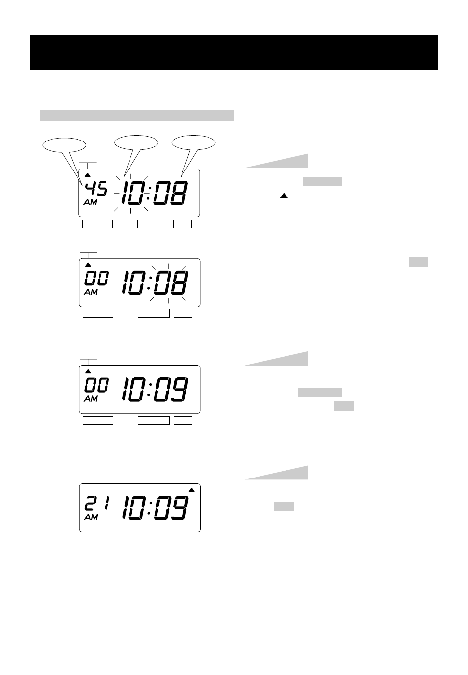 Setting the display format, Setting the time | Lathem 1000E User Manual | Page 7 / 31