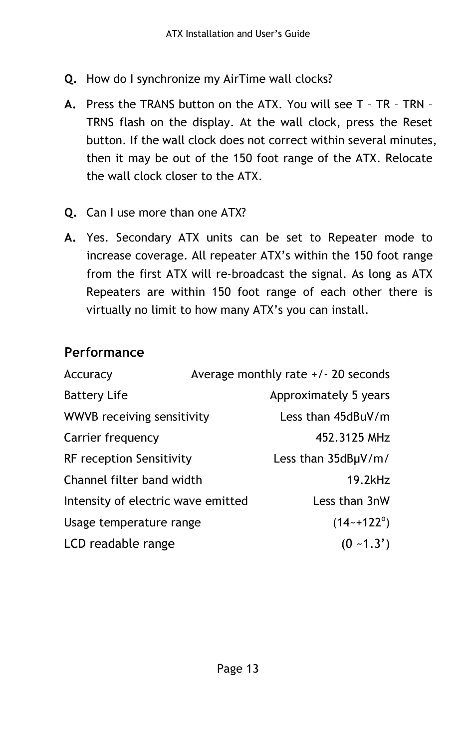 Lathem ATX User Manual | Page 18 / 20