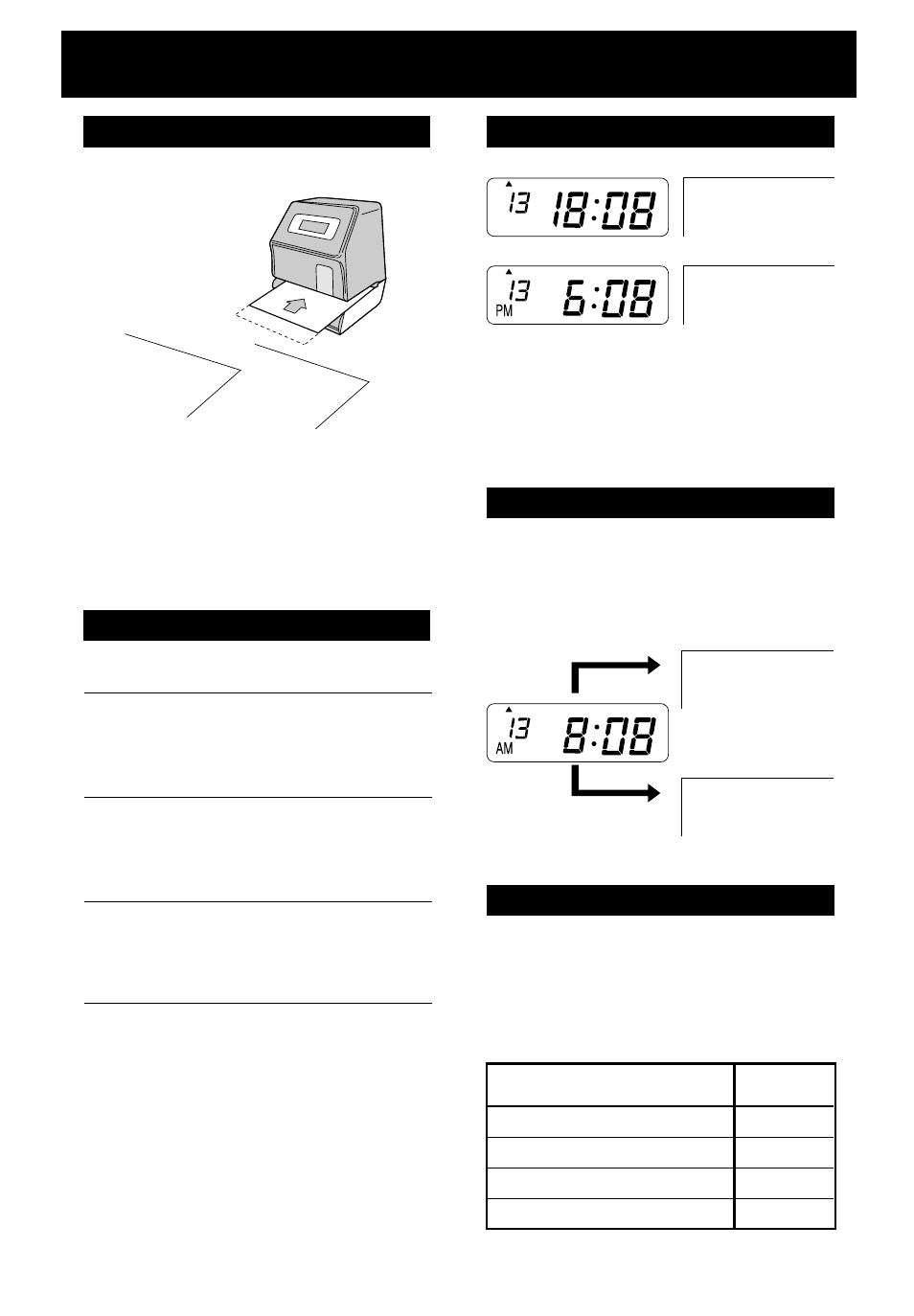 Print method setting, Right left | Lathem 5000E User Manual | Page 18 / 23