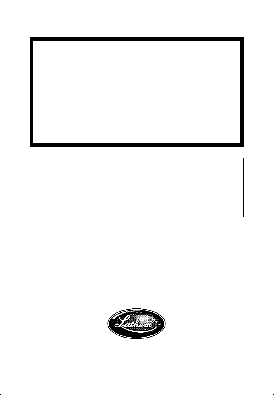 Lathem time corporation, Warning | Lathem 5000E User Manual | Page 2 / 23