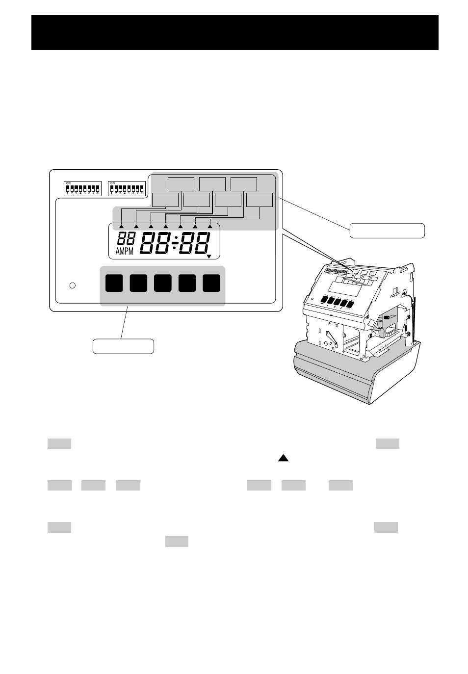 How to program the clock, Function of 5 control keys, Control keys program modes | Lathem 5000E User Manual | Page 7 / 23