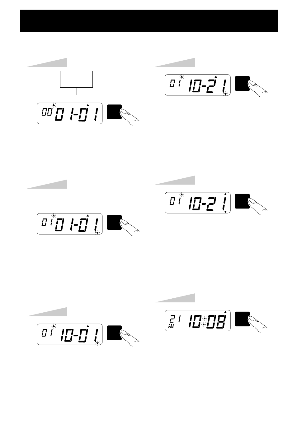 Setting the date s, Press the [sw1:set] key again | Lathem 5000E User Manual | Page 9 / 23