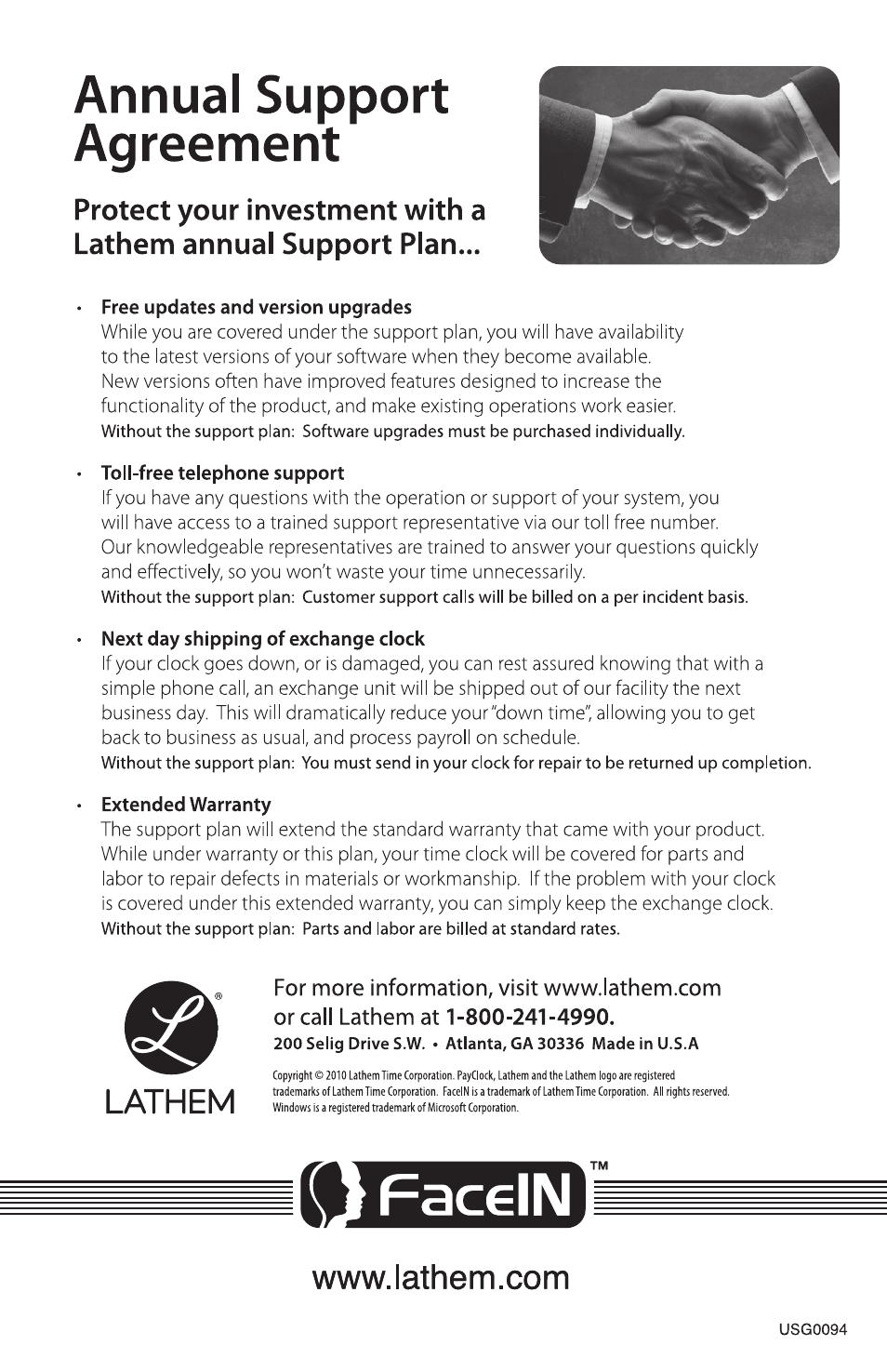 Lathem FR700 User Manual | Page 105 / 105