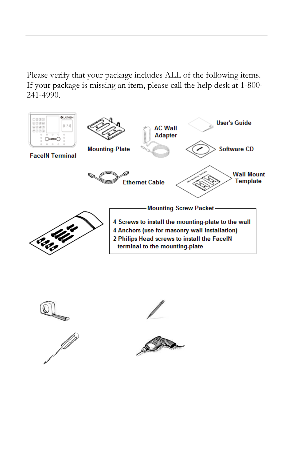 Package contents | Lathem FR700 User Manual | Page 14 / 105