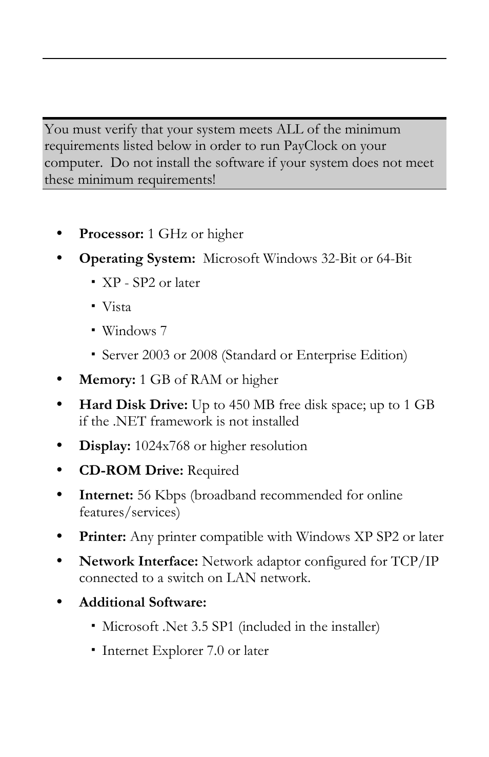 System requirements | Lathem FR700 User Manual | Page 15 / 105