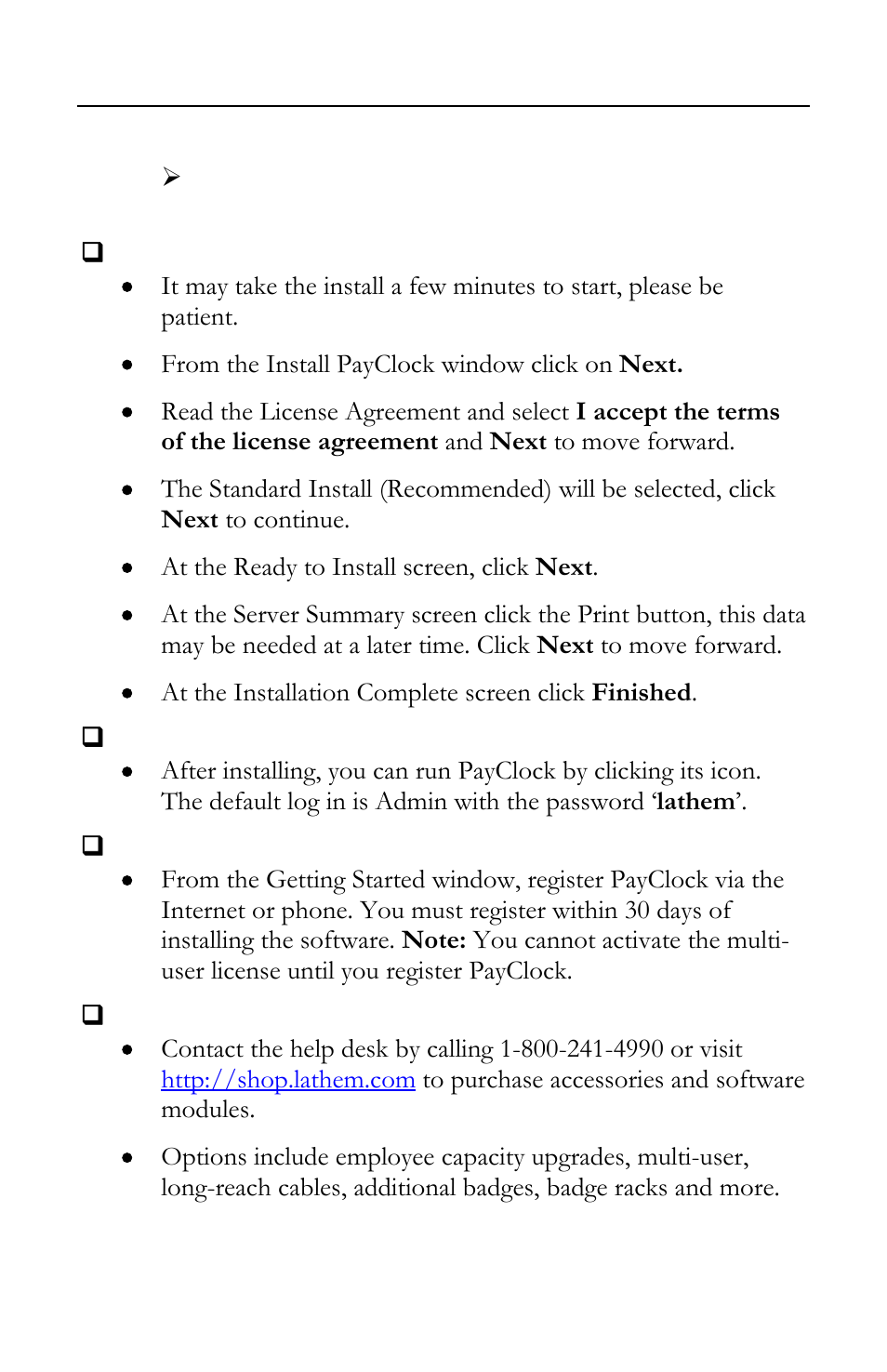 Lathem FR700 User Manual | Page 33 / 105