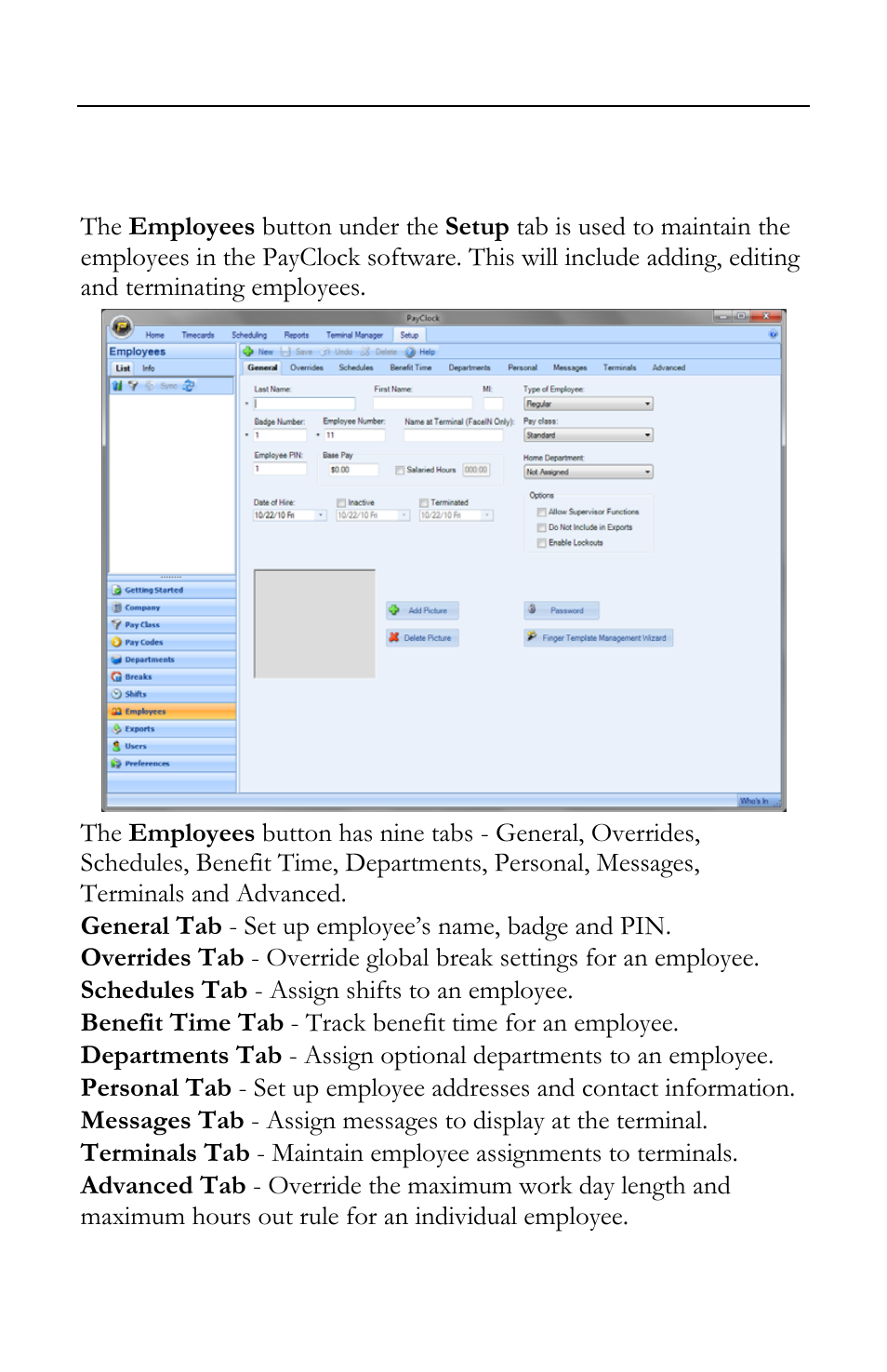 Add employees and assign badges | Lathem FR700 User Manual | Page 48 / 105