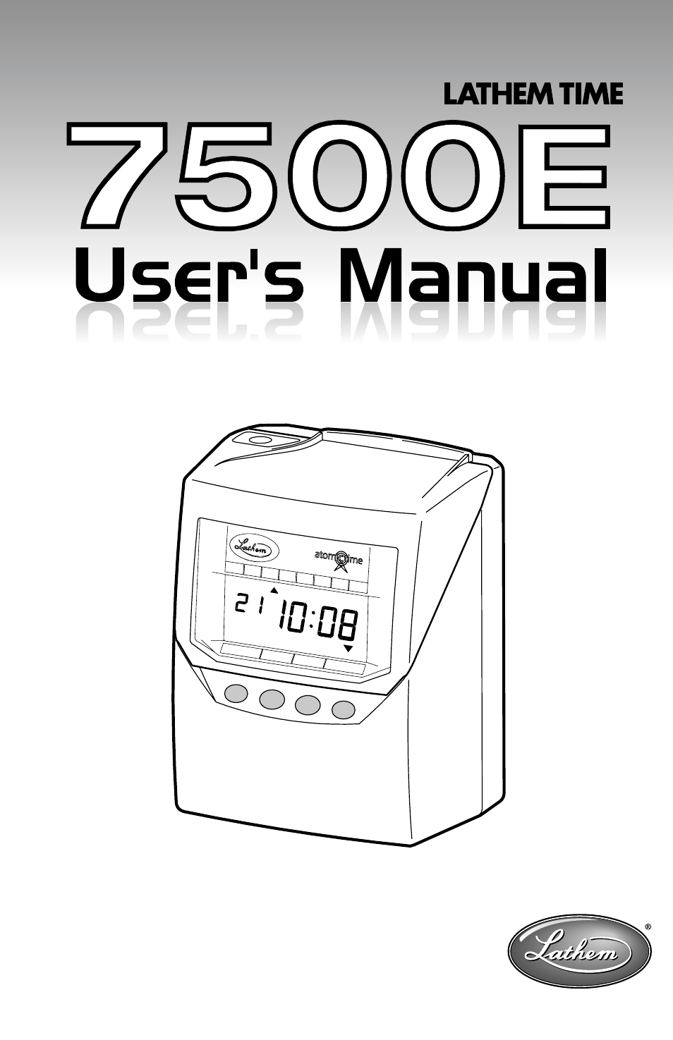 Lathem 7500E User Manual | 50 pages