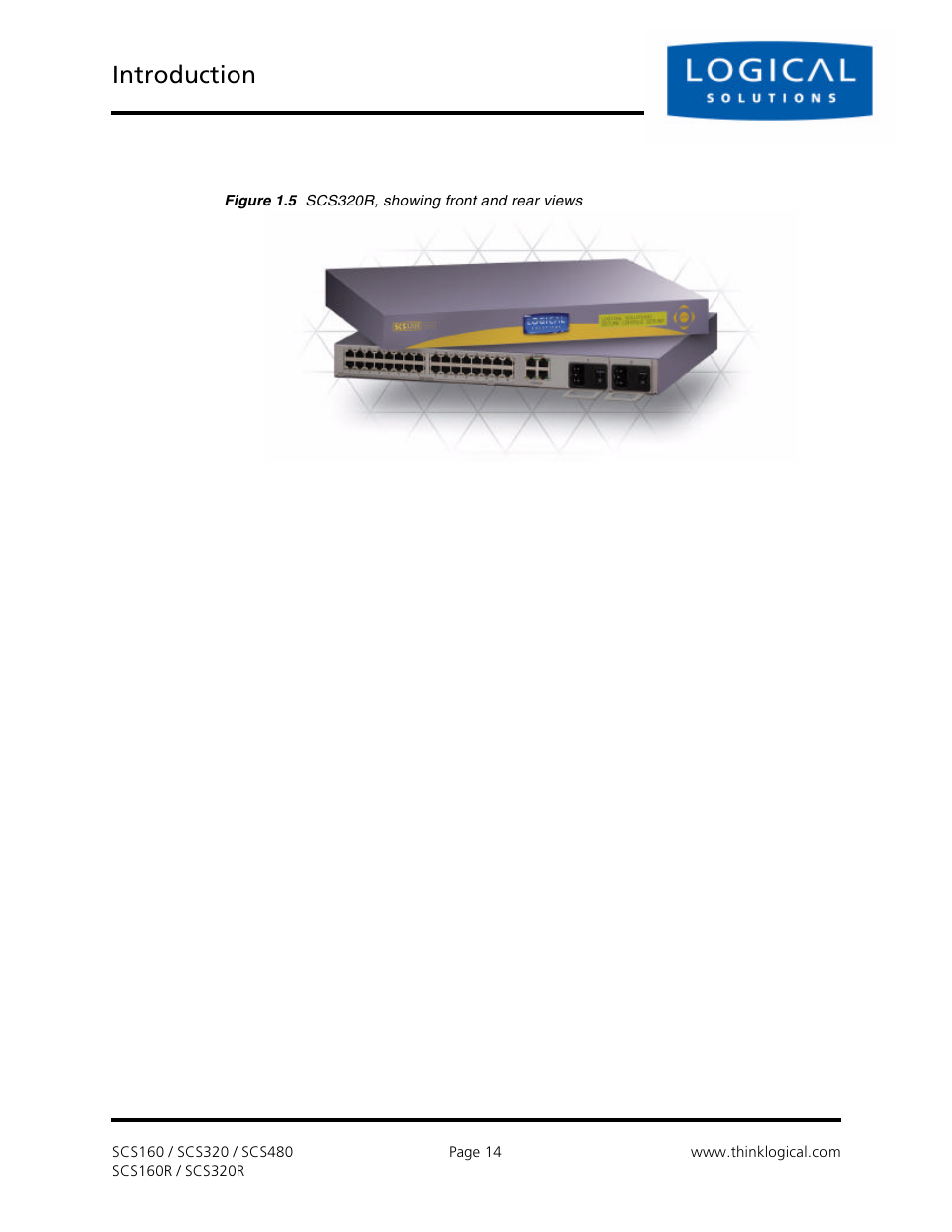 Introduction | Logical Solutions Secure Console Servers SCS-R User Manual | Page 14 / 90