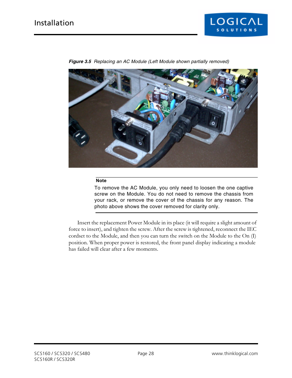 Installation | Logical Solutions Secure Console Servers SCS-R User Manual | Page 28 / 90