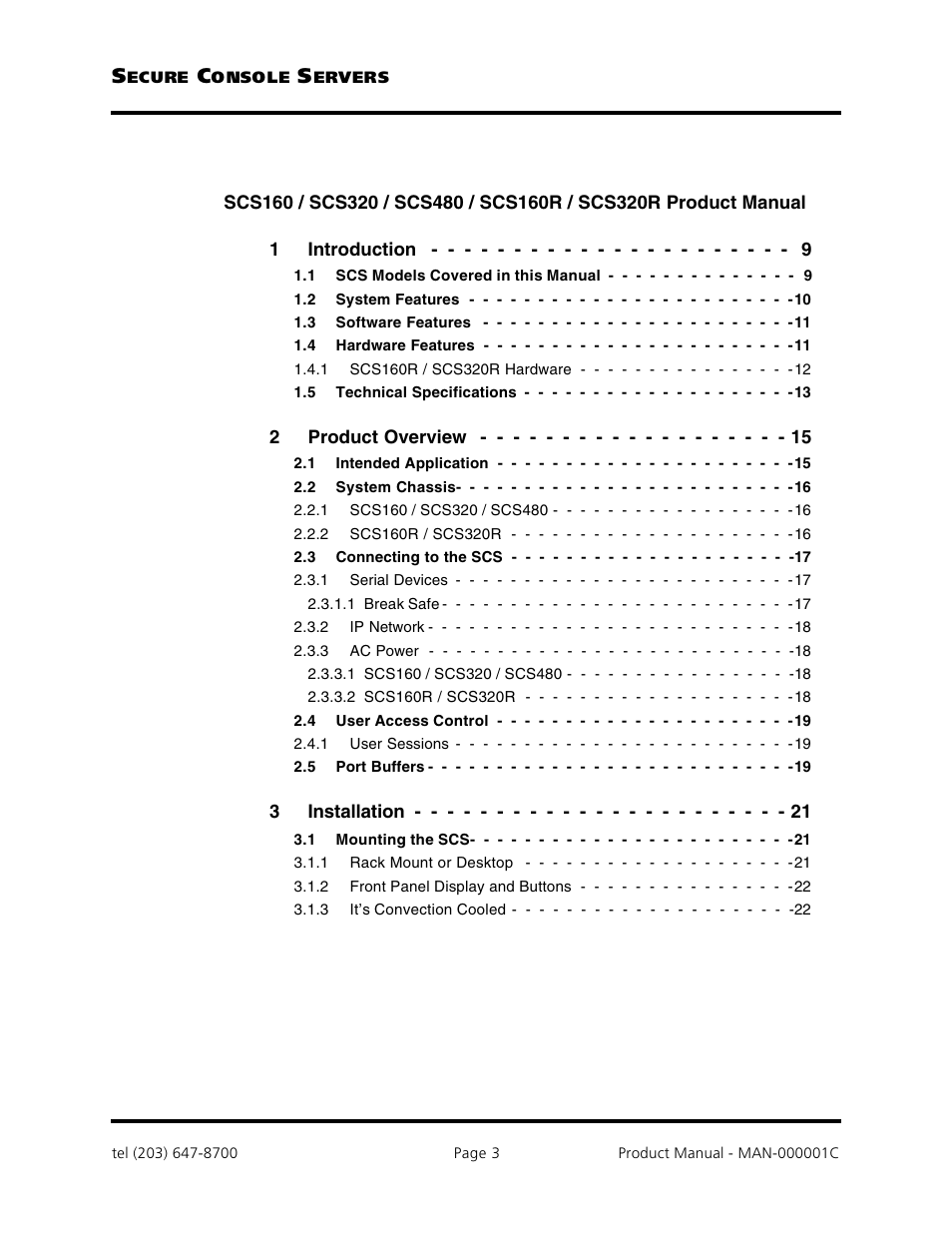 Logical Solutions Secure Console Servers SCS-R User Manual | Page 3 / 90