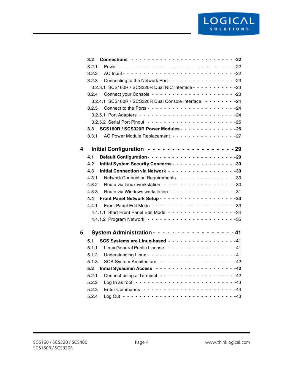 Logical Solutions Secure Console Servers SCS-R User Manual | Page 4 / 90