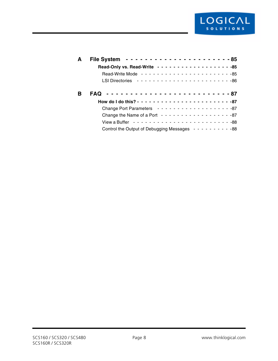 Logical Solutions Secure Console Servers SCS-R User Manual | Page 8 / 90