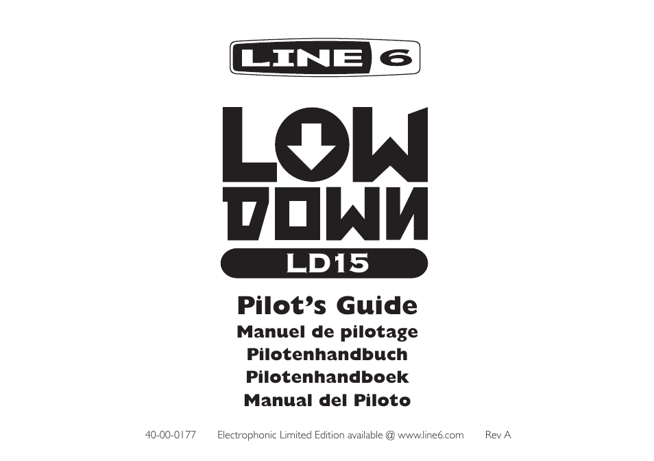 Line 6 LowDown LD-15 User Manual | 12 pages