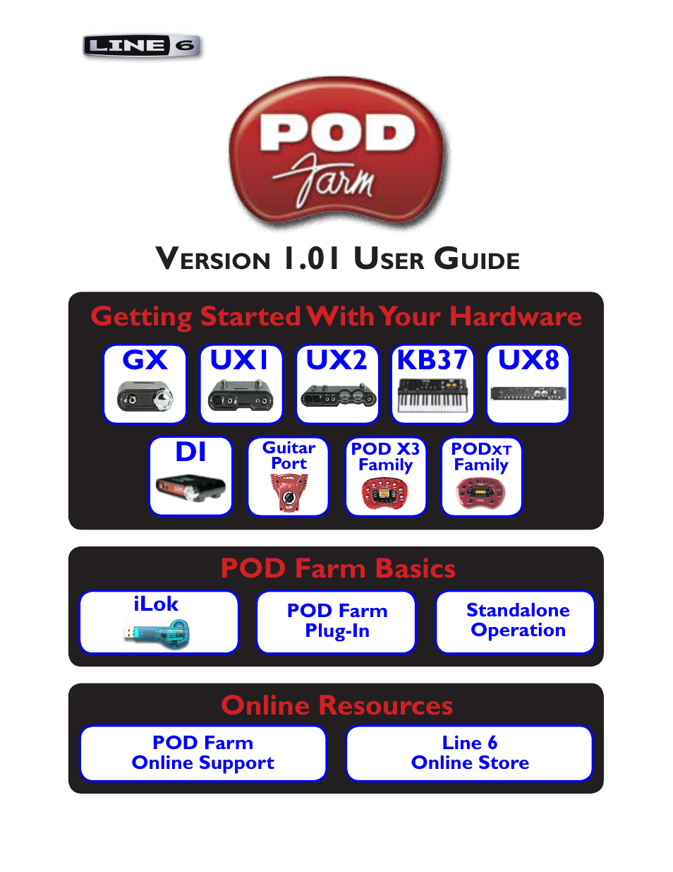 Line 6 POD Farm UX1 User Manual | 177 pages
