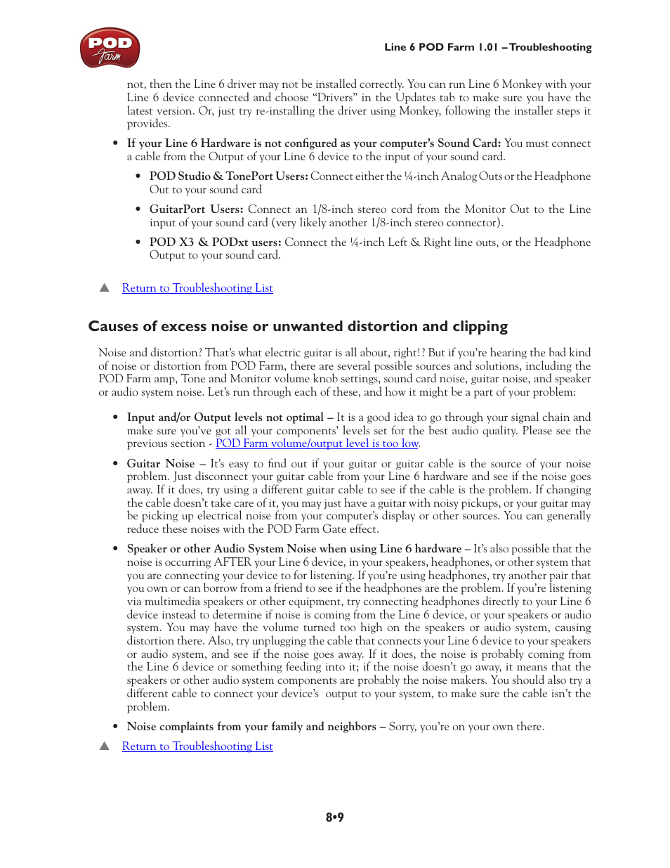 Line 6 POD Farm UX1 User Manual | Page 150 / 177