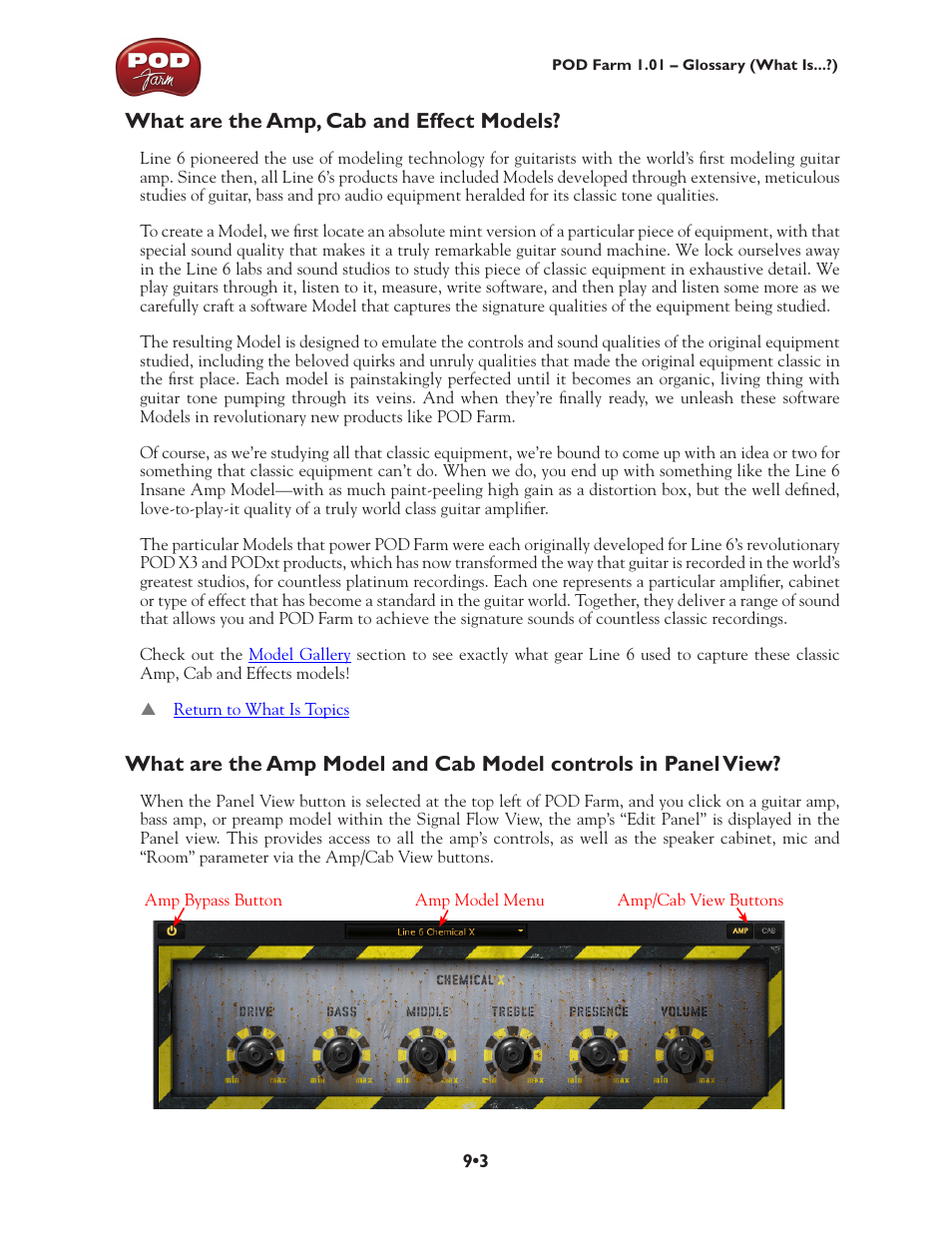 What are the amp, cab and effect models | Line 6 POD Farm UX1 User Manual | Page 155 / 177