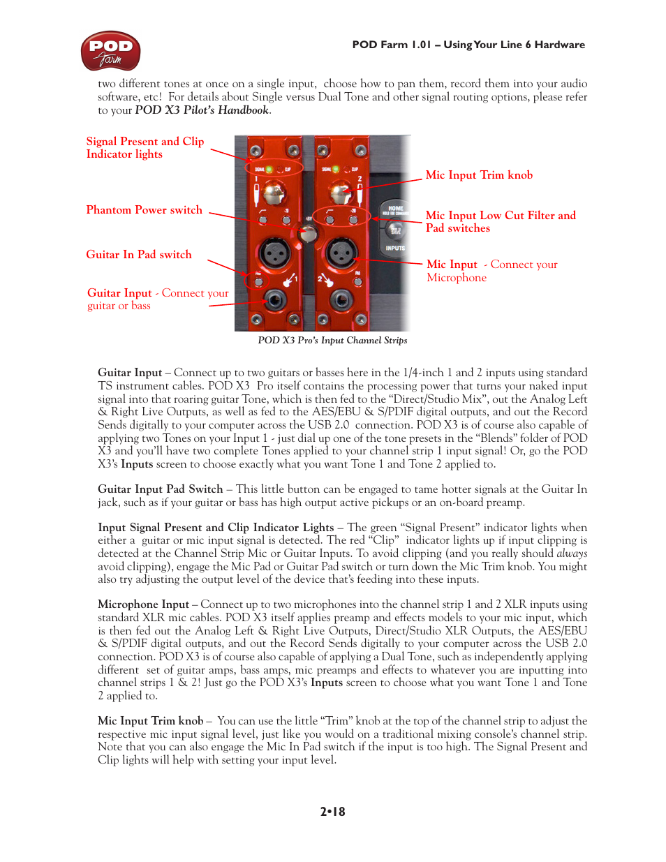 Line 6 POD Farm UX1 User Manual | Page 32 / 177