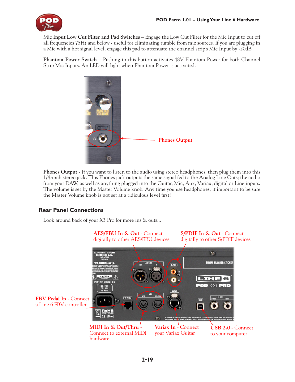 Line 6 POD Farm UX1 User Manual | Page 33 / 177