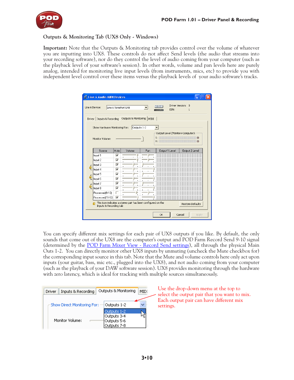 Line 6 POD Farm UX1 User Manual | Page 56 / 177