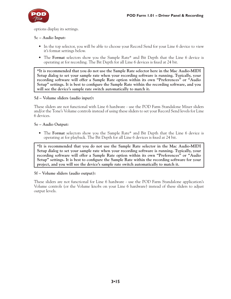Line 6 POD Farm UX1 User Manual | Page 61 / 177
