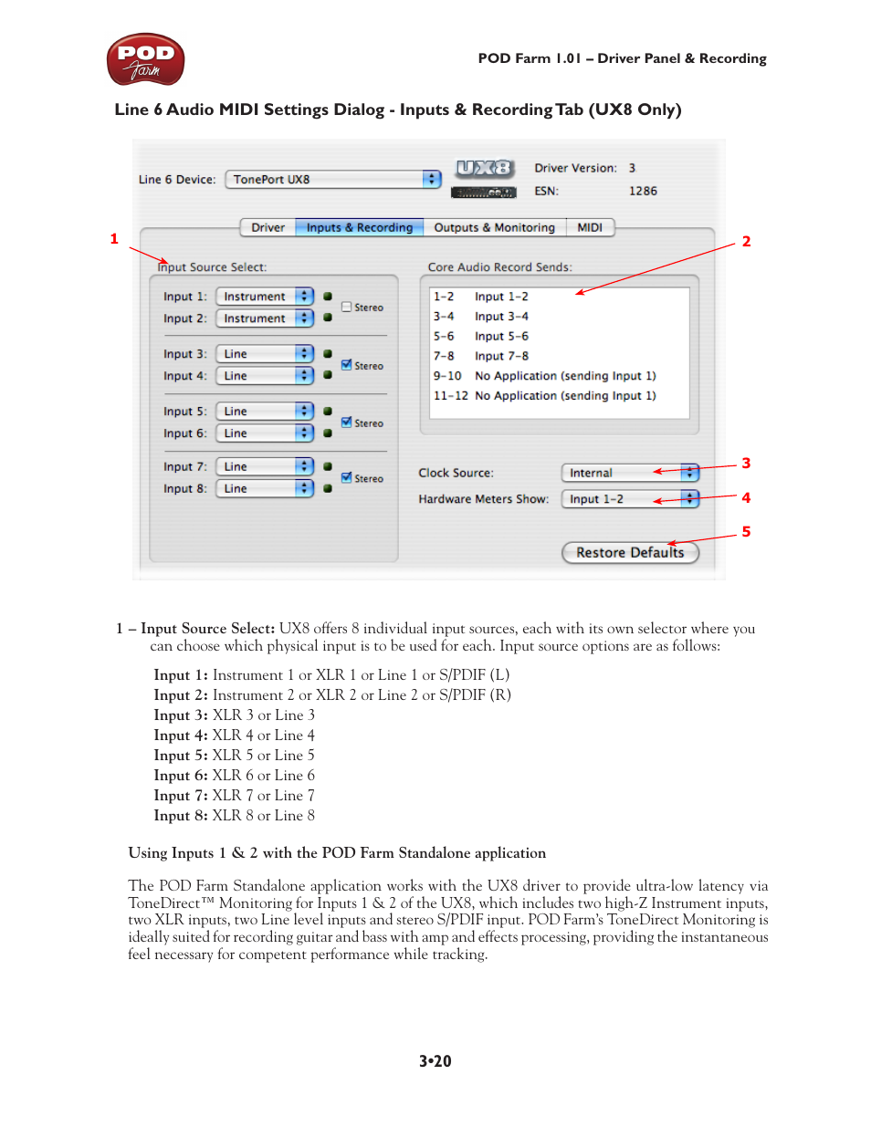 Line 6 POD Farm UX1 User Manual | Page 66 / 177