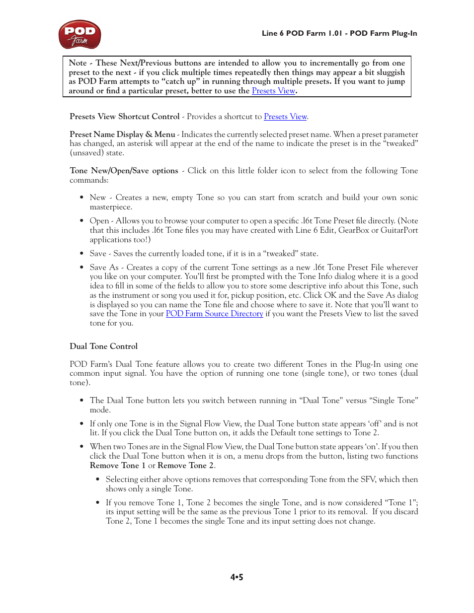 Line 6 POD Farm UX1 User Manual | Page 76 / 177