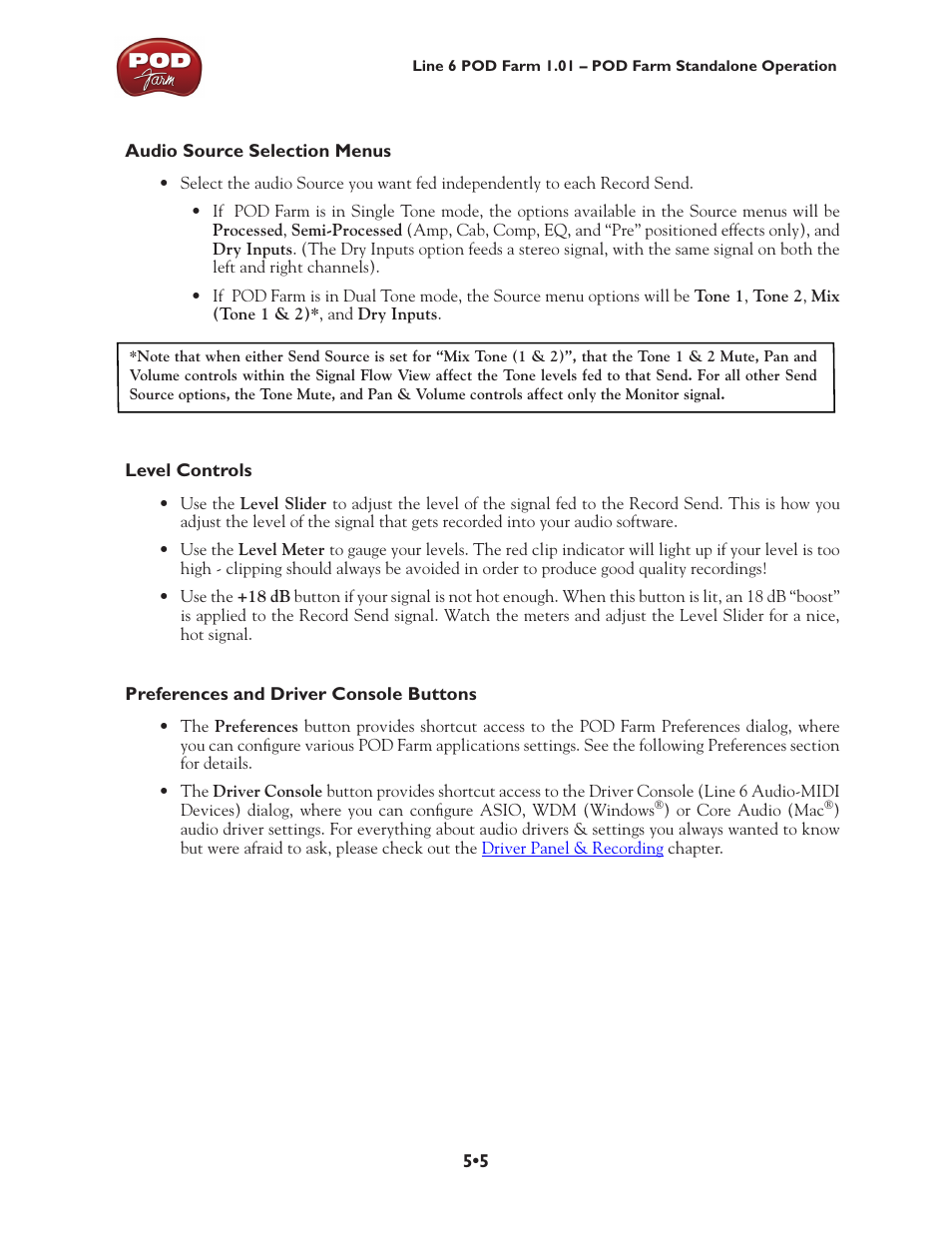 Line 6 POD Farm UX1 User Manual | Page 92 / 177
