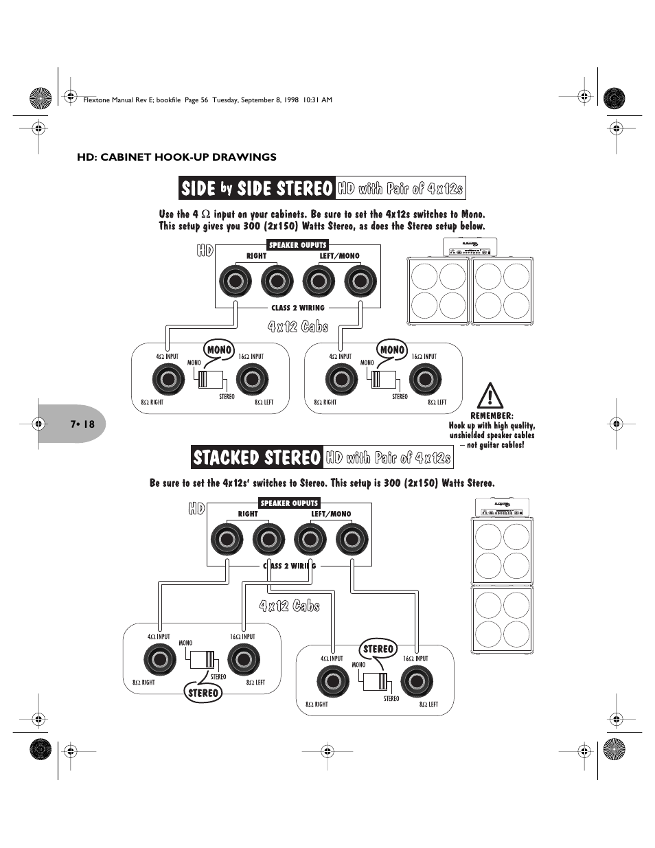 Line 6 Flextone Cab 212S User Manual | Page 56 / 66