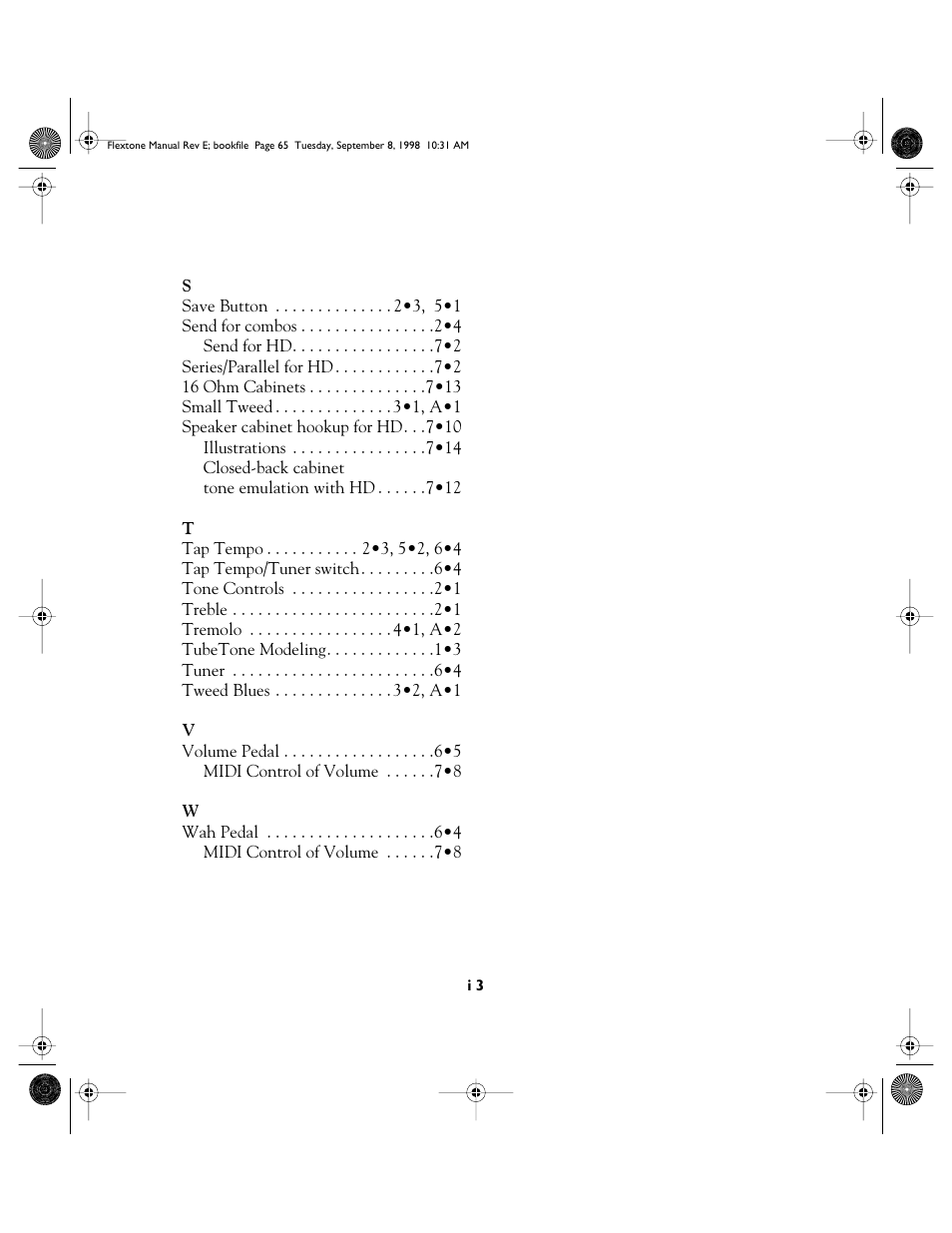 Line 6 Flextone Cab 212S User Manual | Page 65 / 66