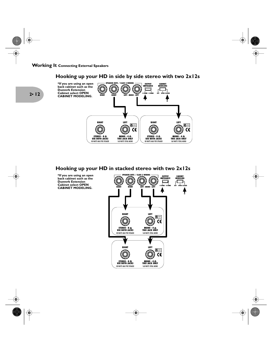 Working it, Connecting external speakers | Line 6 Pilot's Handbook User Manual | Page 17 / 42