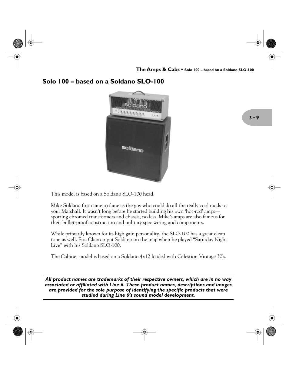Solo 100 – based on a soldano slo-100 | Line 6 Pilot's Handbook User Manual | Page 26 / 42