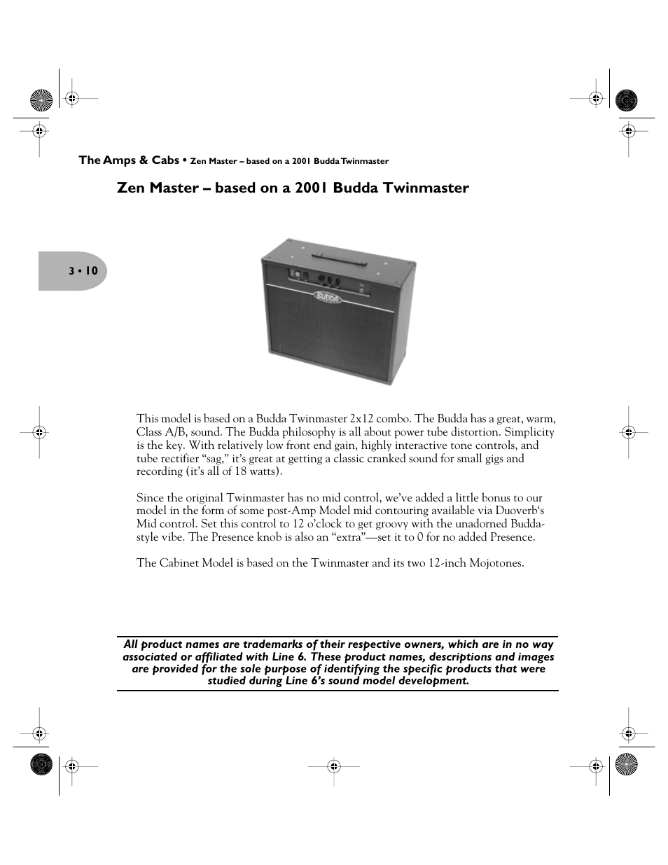 Zen master – based on a 2001 budda twinmaster | Line 6 Pilot's Handbook User Manual | Page 27 / 42