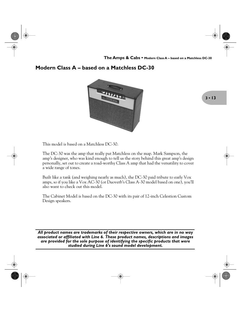 Modern class a – based on a matchless dc-30 | Line 6 Pilot's Handbook User Manual | Page 30 / 42
