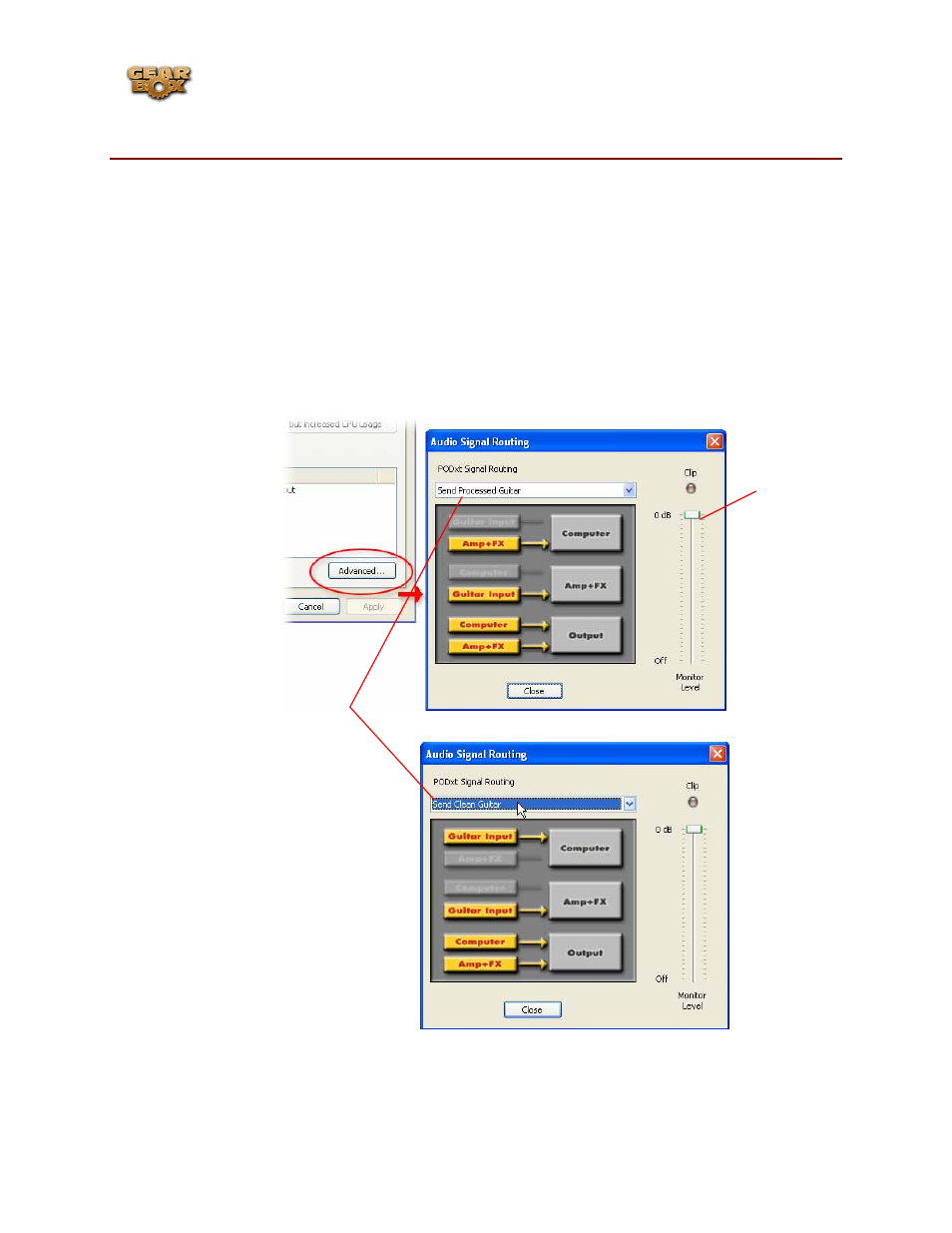 Podxt - audio signal routing & re-amping | Line 6 headphones powered monitors User Manual | Page 111 / 187