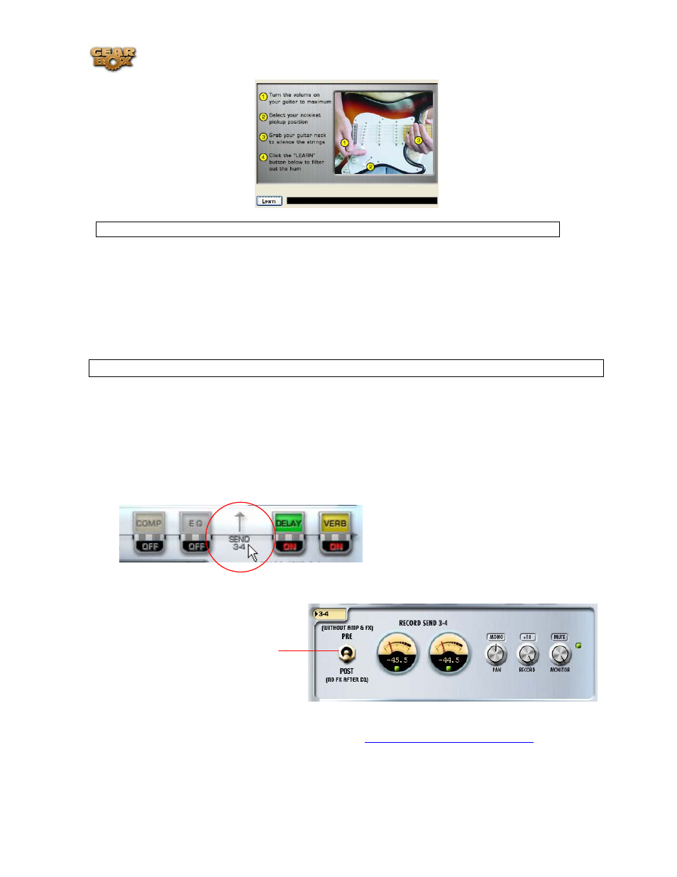 Gearbox with toneport and guitarport, Record send 3-4 | Line 6 headphones powered monitors User Manual | Page 13 / 187
