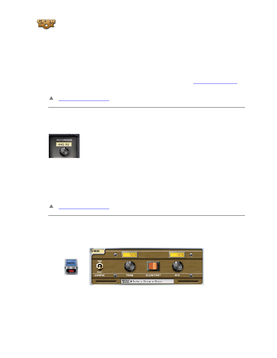 What is the reference control in the tuner, What is a rotary drum + horn, Reference control in the tuner | Rotary speaker | Line 6 headphones powered monitors User Manual | Page 171 / 187