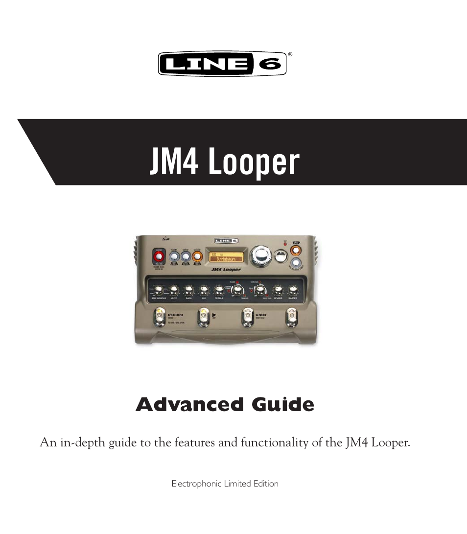 Line 6 Looper JM4 User Manual | 31 pages