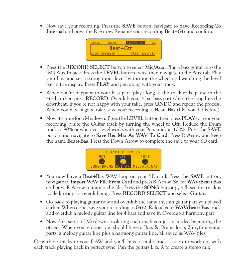 Line 6 Looper JM4 User Manual | Page 26 / 31