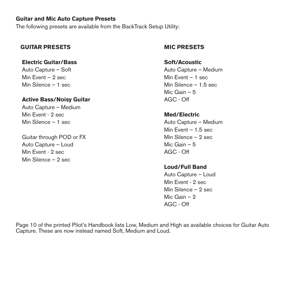 Line 6 BackTrack Series User Manual | Page 4 / 4