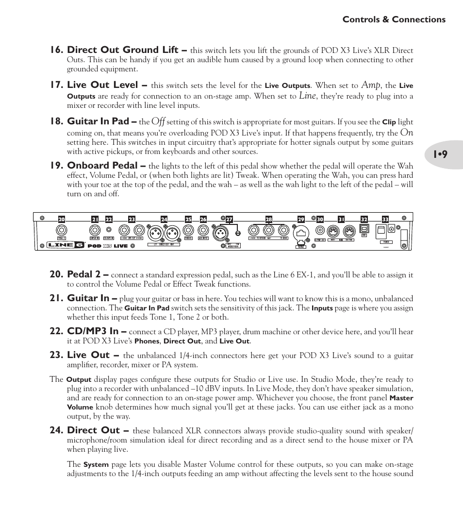 Line 6 POD X3 Family User Manual | Page 13 / 60
